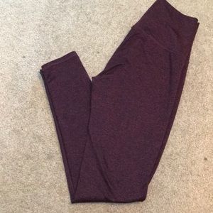 Burgundy Athletic leggings